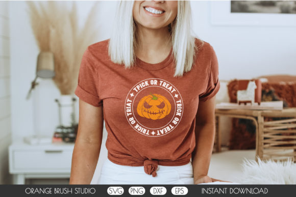 Halloween Trick or Treat SVG Pumpkin: Graphics & Crafts