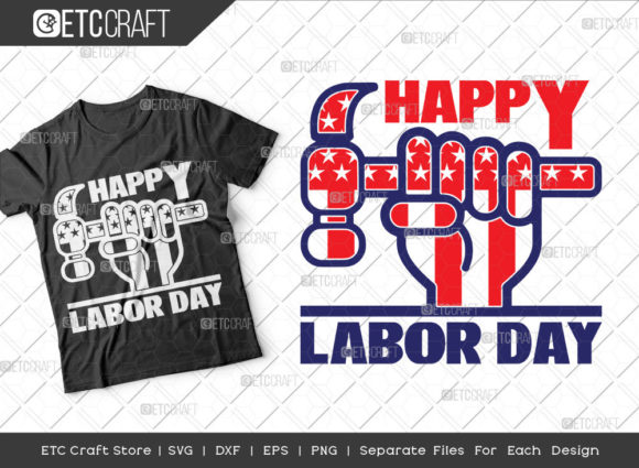 Happy Labor Day SVG Cut File Graphics
