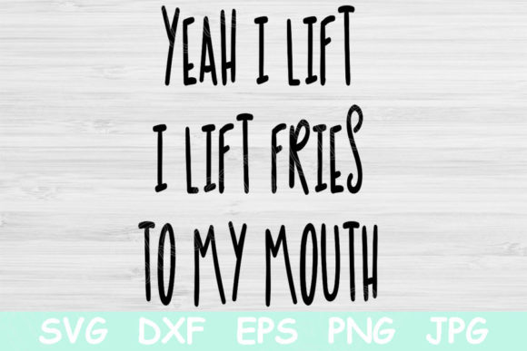 Yeah I Lift I Lift Fries to My Mouth: Graphics and Crafts with a Twist